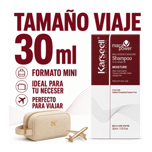 Karseell - *Maca Power* - Shampoo pour cheveux abîmés - Format mini