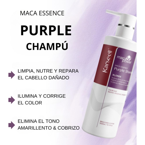 Karseell - *Maca Power* - Shampoing neutralisant violet Blonde