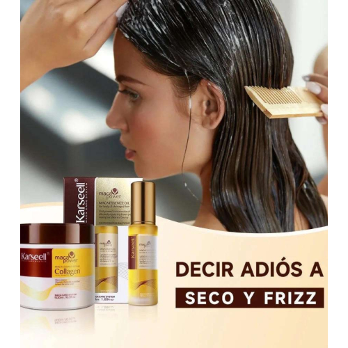 Karseell - *Maca Power* - Coffret de soin réparateur Masque + Huile sérum