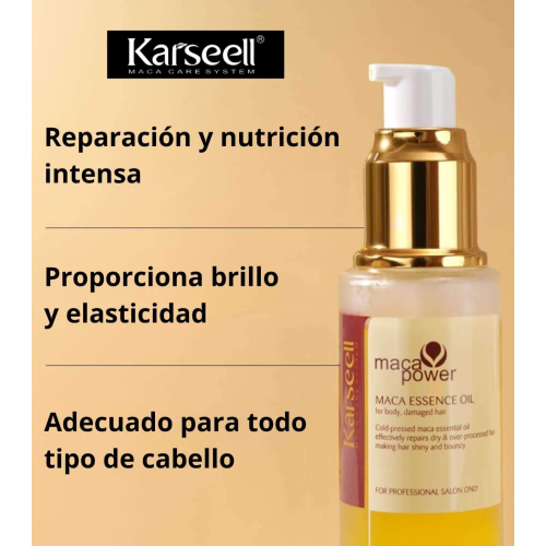 Karseell - *Maca Power* - Coffret de soin réparateur Masque + Huile sérum
