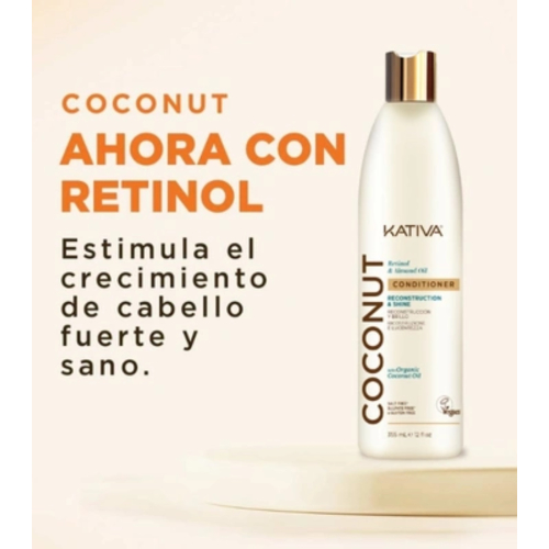 Kativa - *Coconut* - Après-shampoing réparateur et brillance
