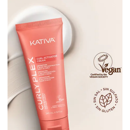 Kativa - *Curly Plex* - Crème activatrice de boucles - Cheveux ondulés