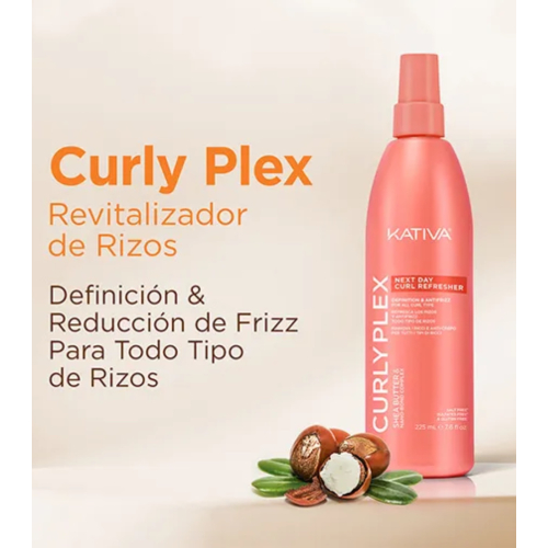 Kativa - *Curly Plex* - Spray réactivateur de boucles et anti-frisottis - Cheveux bouclés