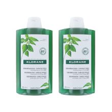 Klorane - Duo shampoing sébo-réducteur BIO Ortie - Cheveux gras