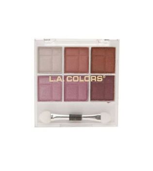 L.A Colors - Palette de fard à paupières 6 Color - CES463: Delicate
