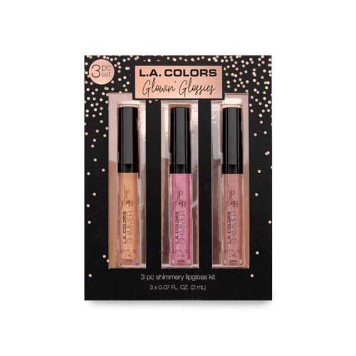 L.A Colors - Lot de 3 Gloss à Lèvres Glowin\' Glossies