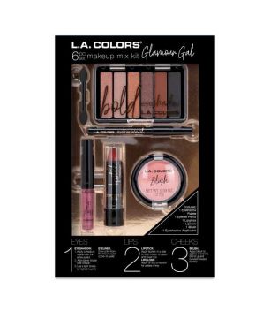 L.A Colors - Ensemble de maquillage 6 pièces -  Glamour Gal
