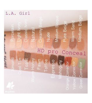 L.A. Girl - Correcteur liquide Pro Concealer HD High-definition - GC970 Light Ivory