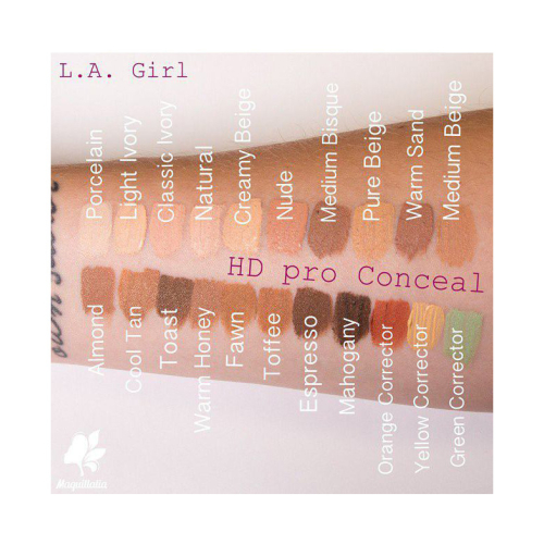 L.A. Girl - Correcteur liquide Pro Concealer HD High-definition - GC970 Light Ivory