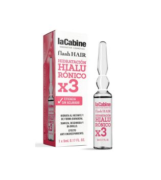 La Cabine - *Flash Hair* - Ampoule capillaire hydratante Moisturizing Hyaluronic x3