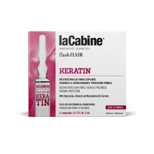 La Cabine - *Flash Hair* - Ampoules capillaires Keratin - Cheveux raides ayant tendance aux frisottis