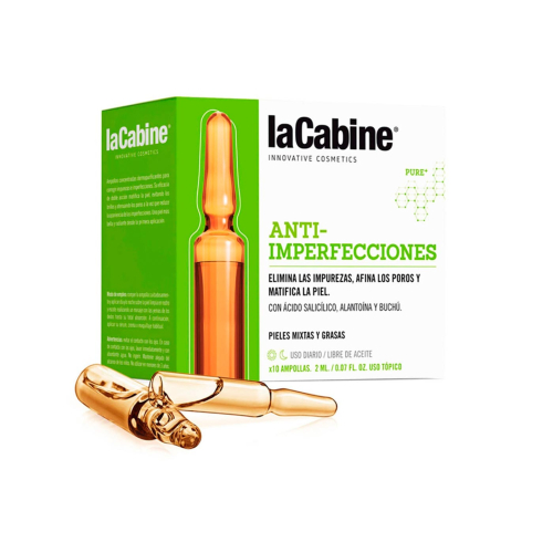 La Cabine - Pack de 10 Ampoules Anti-imperfections - Peaux mixtes et grasses