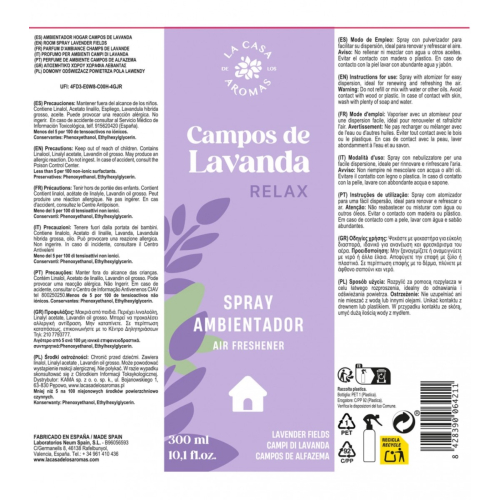 La Casa de los Aromas - Désodorisant en spray - Campos de Lavanda