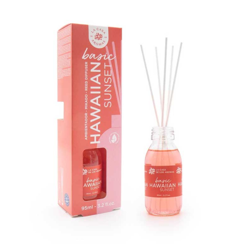 La Casa de los Aromas - Désodorisant Mikado Basic 95ml - Hawaiian Sunset
