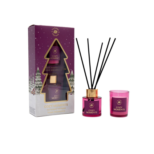 La Casa de los Aromas - *Noël* - Ensemble mikado + bougie - Cozy Moments
