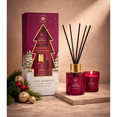 La Casa de los Aromas - *Noël* - Ensemble mikado + bougie - Cozy Moments