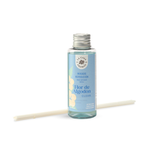 La Casa de los Aromas - Recharge de désodorisant Mikado 100 ml - Fleur de Coton