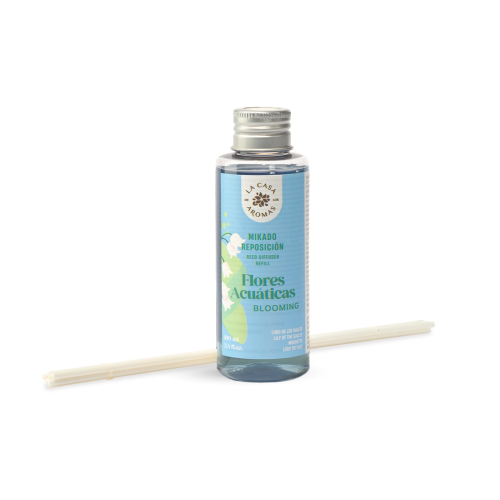 La Casa de los Aromas - Recharge de désodorisant Mikado 100 ml - Fleurs Aquatiques