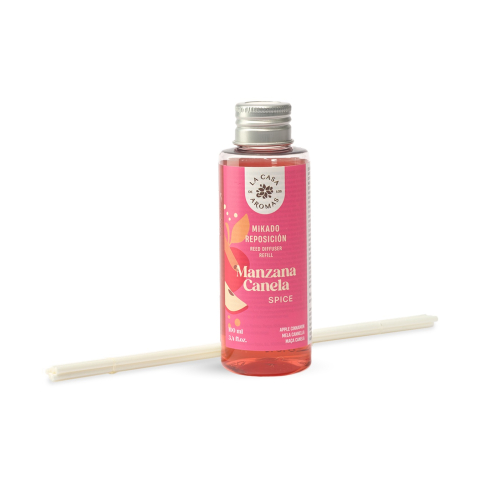 La Casa de los Aromas - Recharge de désodorisant Mikado 100 ml - Pomme Cannelle