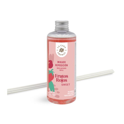 La Casa de los Aromas - Recharge de désodorisant Mikado 250 ml - Fruits Rouges Sucrés