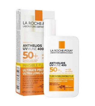 La Roche-Posay - Crème solaire pour le visage Invisible Fluid Anthelios - SPF50+