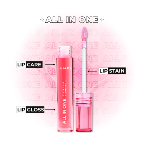 Lamel - Huile à lèvres volumisante All in One - 402: Pink Sparkle