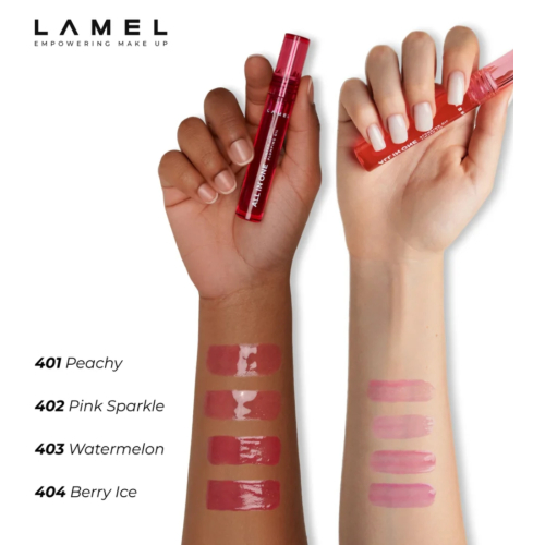 Lamel - Huile à lèvres volumisante All in One - 404: Berry ICE