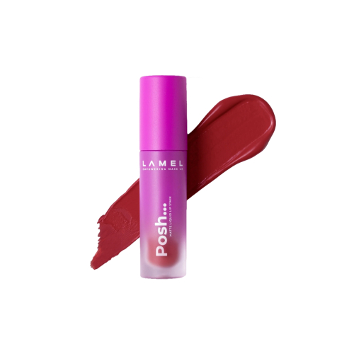 Lamel - Rouge à lèvres liquide mat Posh Matte - 407: Wine Red