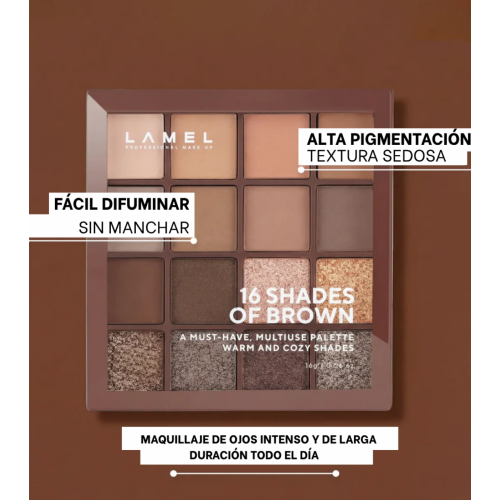 Lamel - Palette de fards à paupières 16 Shades Of Brown