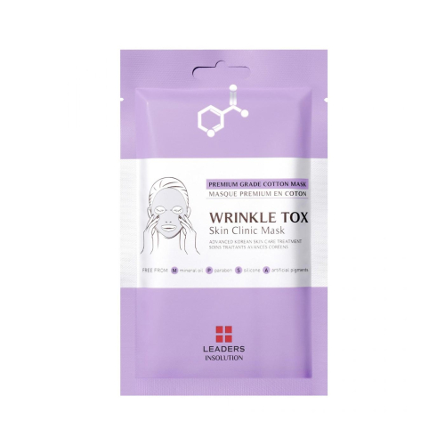 Leaders Insolution - Masque facial tissulaire à l'adénosine Wrinkle Tox - Peaux matures