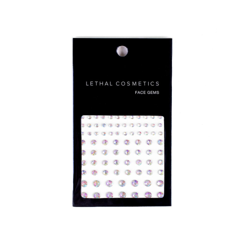 Lethal Cosmetics - Bijoux adhésifs pour le visage Face Gems - Opals