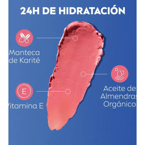 Liposan - Baume Teinté pour les Lèvres et les Joues Caring Beauty - Nude Pink