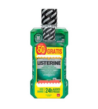 Listerine - Bain de Bouche Dents et Gencives 500 ml + 250 ml