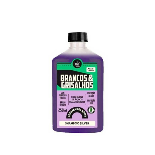 Lola Cosmetics - Shampooing tonifiant argenté Brancos & Grisalhos