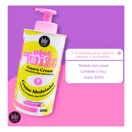 Lola Cosmetics - *Plot Twist* - Crème coiffante modelante boucles 480g - Crème goyave