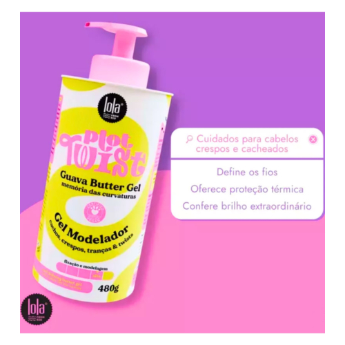 Lola Cosmetics - *Plot Twist* - Gel modelant boucles 480g - Crème de Goyave