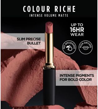 Loreal Paris - Rouge à lèvres Colour Riche Intense Volume Mat - 505 : Le Nude Resilient