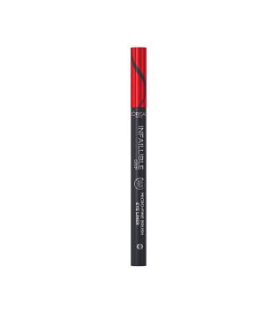 Loreal Paris - Eyeliner Liquide Infallible Grip 36h Micro fine Brush - 01: Obsidian Black