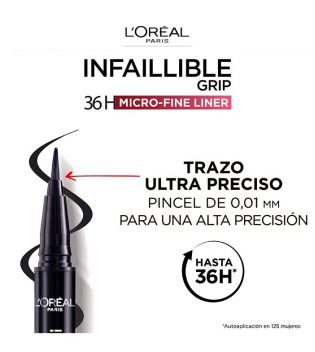 Loreal Paris - Eyeliner Liquide Infallible Grip 36h Micro fine Brush - 05: Sage Green