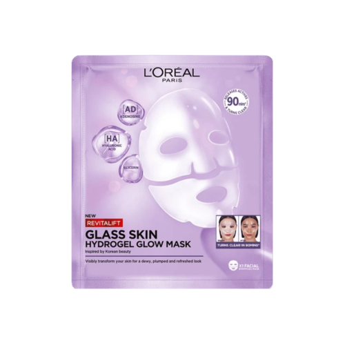 Loreal Paris - Masque visage illuminateur hydrogel Revitalift effet peau de verre