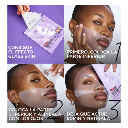 Loreal Paris - Masque visage illuminateur hydrogel Revitalift effet peau de verre