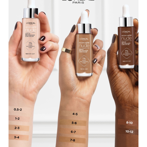 Loreal Paris - Sérum repulpant teinté Accord Parfait Nude - 3-4: Light-Medium