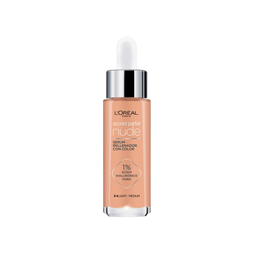 Loreal Paris - Sérum repulpant teinté Accord Parfait Nude - 3-4: Light-Medium
