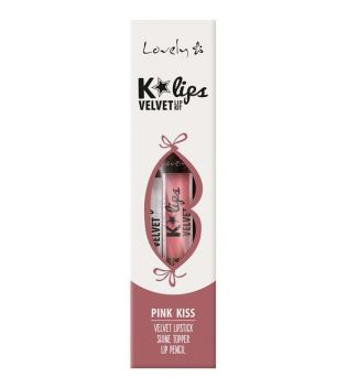 Lovely - Ensemble pour les lèvres K\'Lips Velvet -03: Pink Kiss