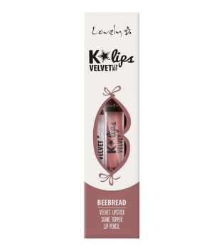 Lovely - Ensemble pour les lèvres K\'Lips Velvet - 04: Beebread
