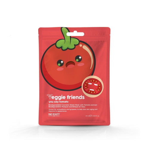 Mad Beauty - *Veggie Friends* - Masque facial à l'extrait de tomate - You Say Tomato