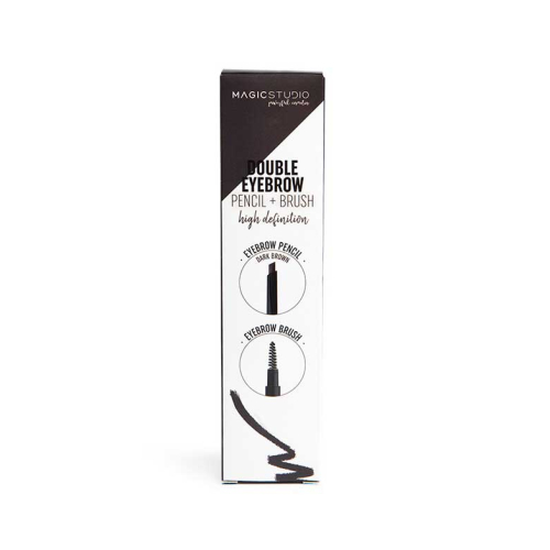 Magic Studio - Crayon Sourcils Automatique Double Eyebrow - Dark brown