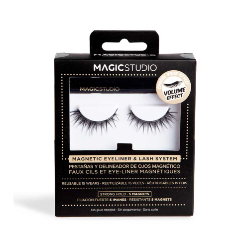 Magic Studio - Faux cils magnétiques + eyeliner - Volume effect