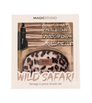 Magic Studio - *Wild Safari* - Set de 4 pinceaux Savage