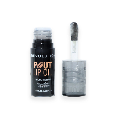 Makeup Revolution - Huile à lèvres Pout Lip - Midnight Black